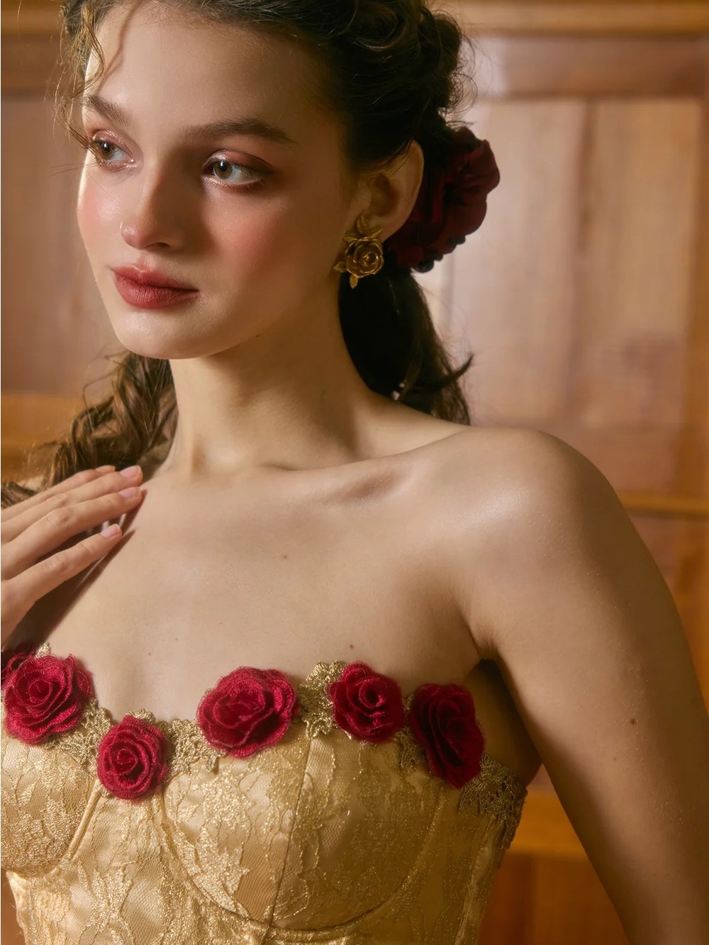 NEW LaceMade Wild Rose Spain Corset Dress Size XS - Picture 5 of 16